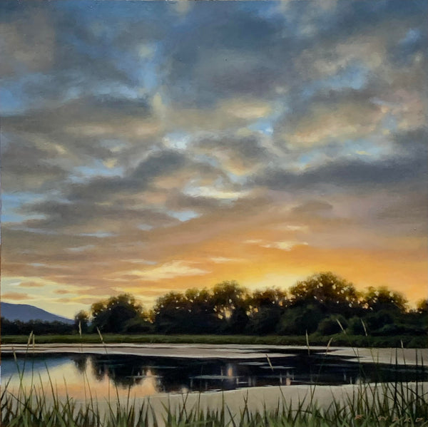 Ray Ward artwork 'Evening Sky Over the Marsh, Study' at White Rock Gallery