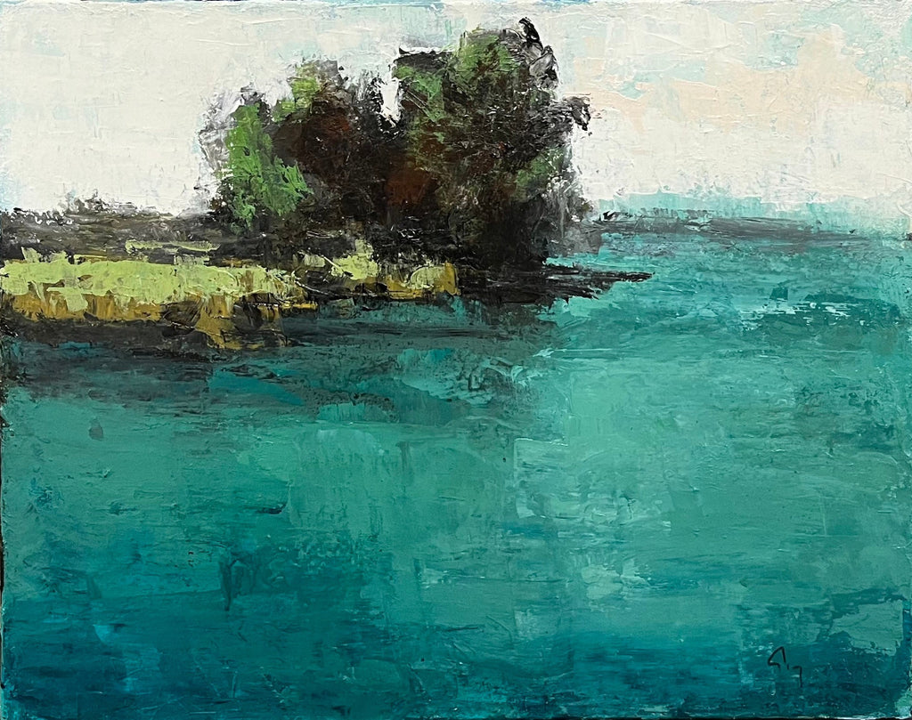 Robert P. Roy artwork 'Robert P. Roy - "Printemps sur le lac"' at White Rock Gallery