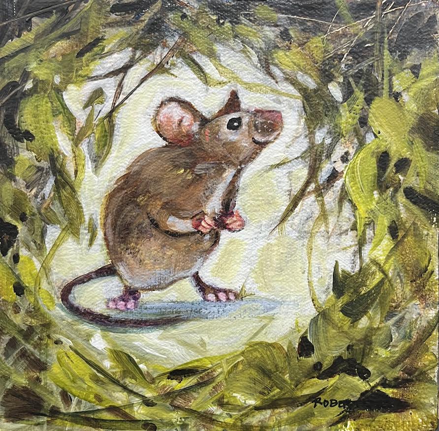 Janice Robertson artwork 'Janice Robertson - "Field Mouse I"' at White Rock Gallery