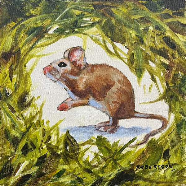 Janice Robertson artwork 'Janice Robertson - "Field Mouse II"' at White Rock Gallery