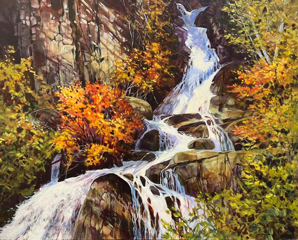 Janice Robertson artwork 'Steelhead Falls II' at White Rock Gallery