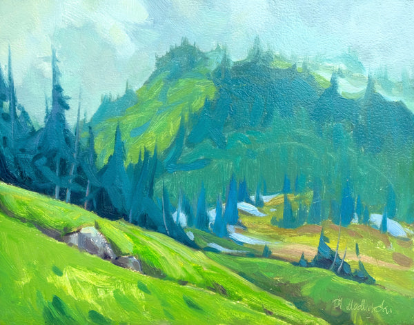 Dominik J. Modlinski artwork 'Where Peaks Touch Sky' at White Rock Gallery