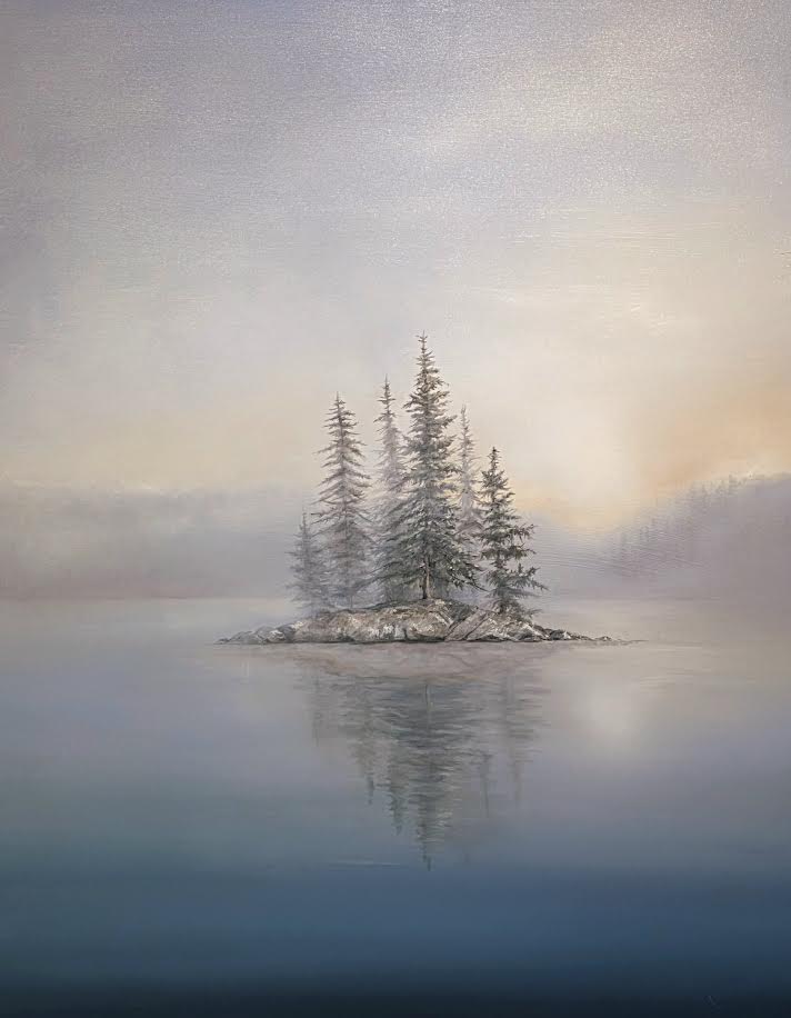 Richard Cole artwork 'Stillness Between' at White Rock Gallery