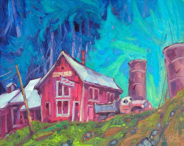 Dominik J. Modlinski artwork 'Beneath the Selkirks-Sandon' at White Rock Gallery