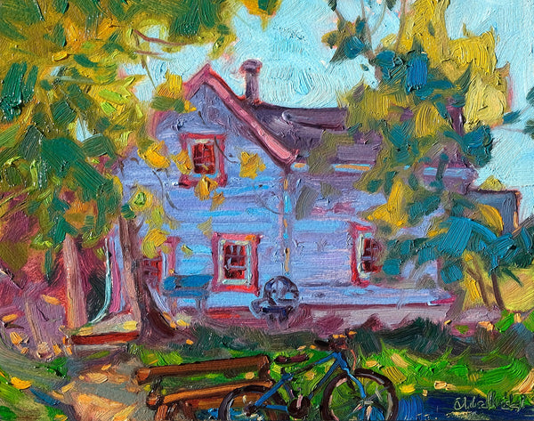 Dominik J. Modlinski artwork 'Morning's Embrace-Rosebud' at White Rock Gallery
