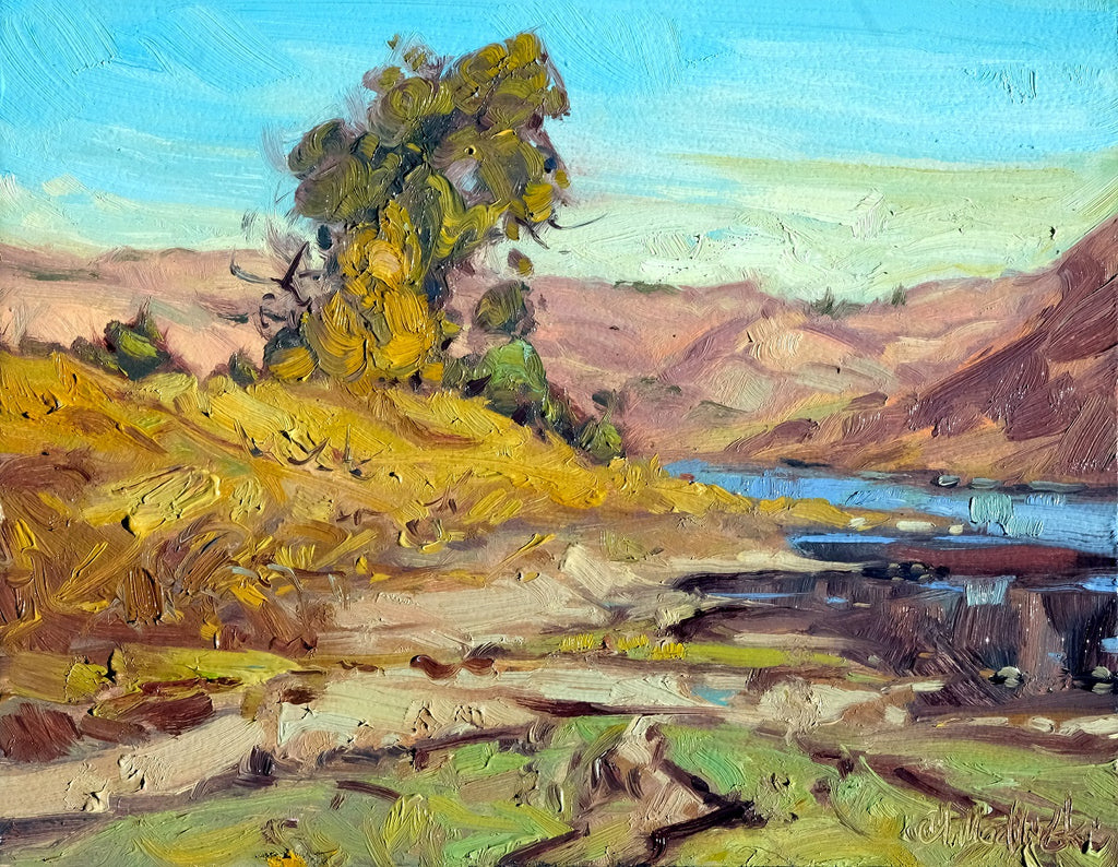 Dominik J. Modlinski artwork 'Dominik J. Modlinski - "Along the Shore of Milk River"' at White Rock Gallery