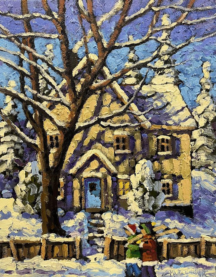 Rod Charlesworth artwork 'Rod Charlesworth - "Hockey Talk"' at White Rock Gallery