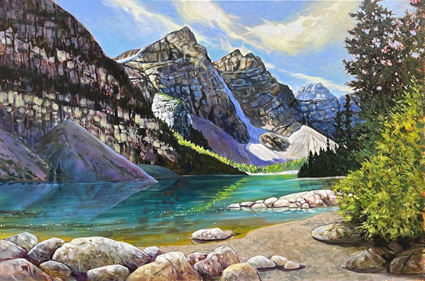 Janice Robertson artwork 'Janice Robertson - "Moraine Majesty"' at White Rock Gallery