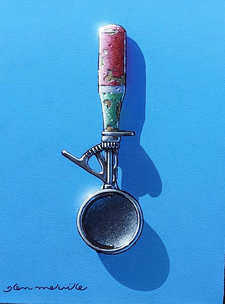 Glen Melville artwork 'Glen Melville - "Snow Shovel."' at White Rock Gallery