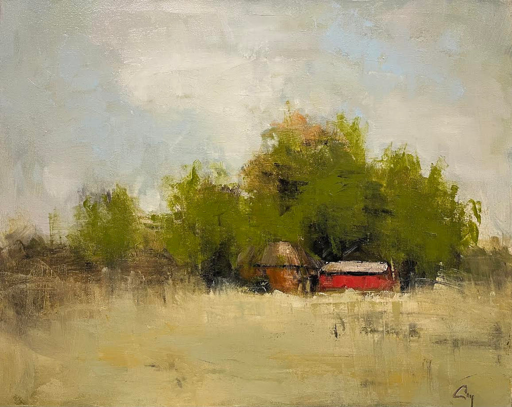 Robert P. Roy artwork 'Robert P. Roy - "Bien Cachées (Well Hidden)"' at White Rock Gallery