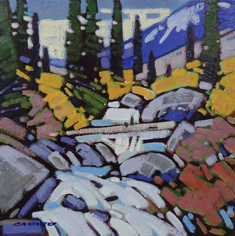 Cameron Bird artwork 'Cameron Bird - "Runoff Above Lk. Louise"' at White Rock Gallery