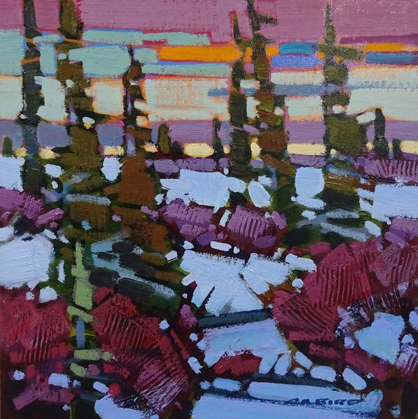 Cameron Bird artwork 'Cameron Bird - "Sundown on the Plateau"' at White Rock Gallery