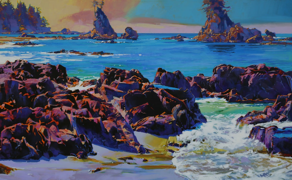 Mike Svob artwork 'A Pacific Day Dream (Bamfield BC)' at White Rock Gallery