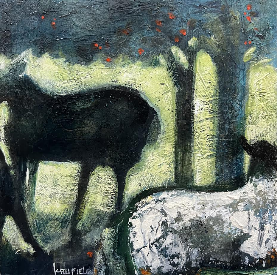 Lee Caufield artwork 'Under the Apple Tree' at White Rock Gallery