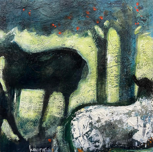 Lee Caufield artwork 'Under the Apple Tree' at White Rock Gallery