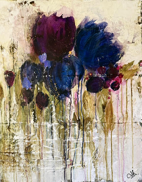 Laura Harris artwork 'She has sweet memories of days with Ruby' at White Rock Gallery