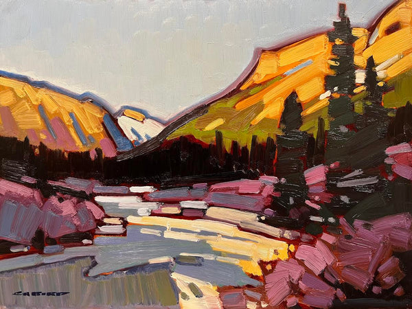 Cameron Bird artwork 'Setting Sun On the Parkway' at White Rock Gallery