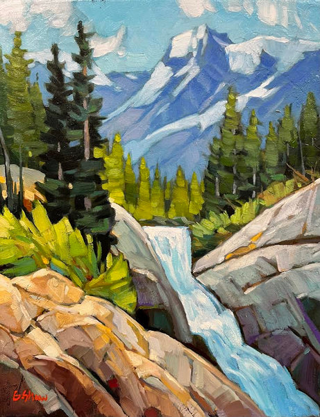 Graeme Shaw artwork 'Spring Falls' at White Rock Gallery