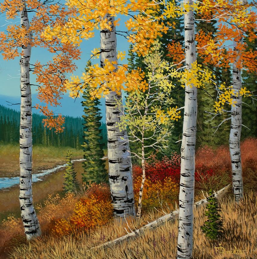 Roger D. Arndt artwork 'Autumn Embrace' at White Rock Gallery