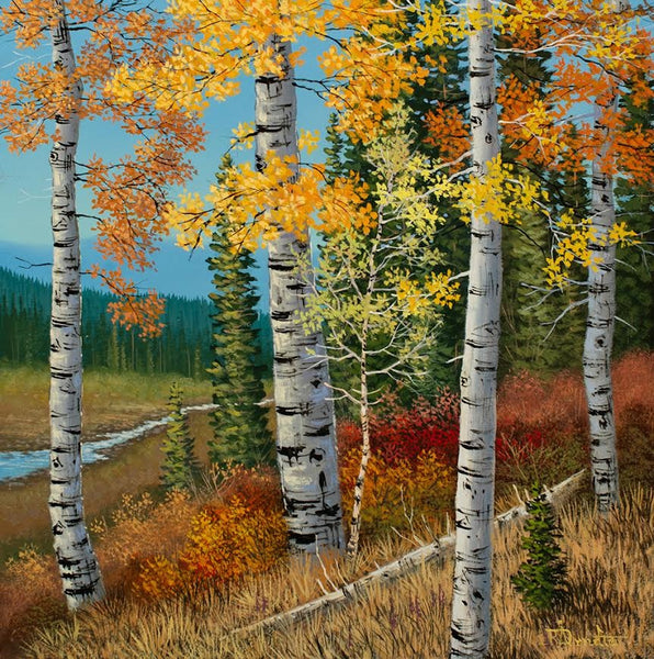 Roger D. Arndt artwork 'Autumn Embrace' at White Rock Gallery