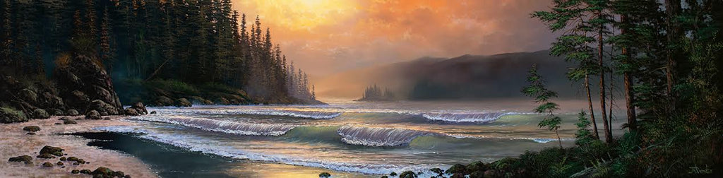 Roger D. Arndt artwork 'Sunset Breakers' at White Rock Gallery