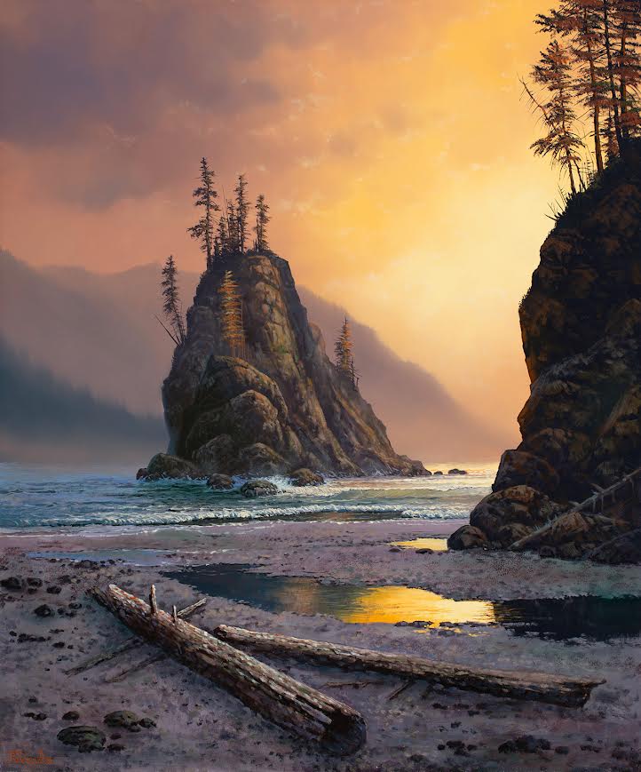 Roger D. Arndt artwork 'The Sundown Cove' at White Rock Gallery