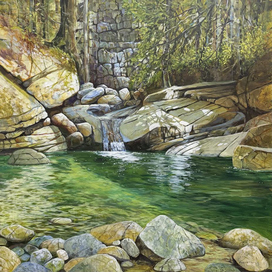 Janice Robertson artwork 'Cool Pool' at White Rock Gallery