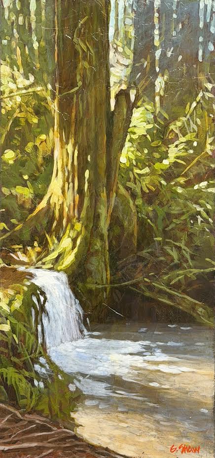 Graeme Shaw artwork 'Winter Overflow' at White Rock Gallery