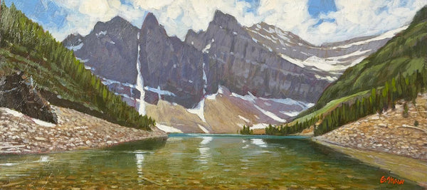 Graeme Shaw artwork 'Agnes Lake' at White Rock Gallery