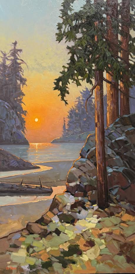 Graeme Shaw artwork 'Westside Sundown' at White Rock Gallery