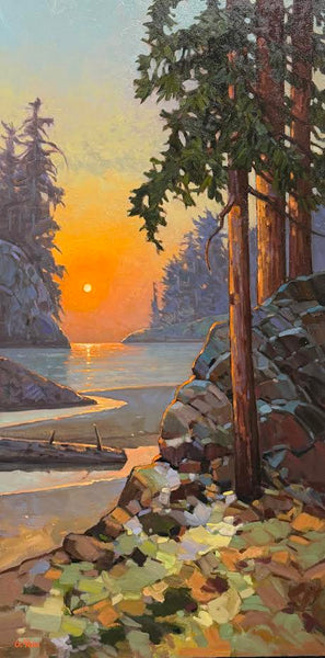 Graeme Shaw artwork 'Westside Sundown' at White Rock Gallery