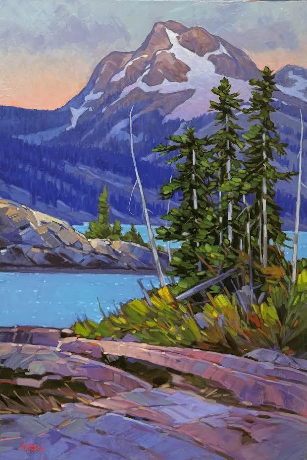 Graeme Shaw artwork 'Glacial Lake' at White Rock Gallery