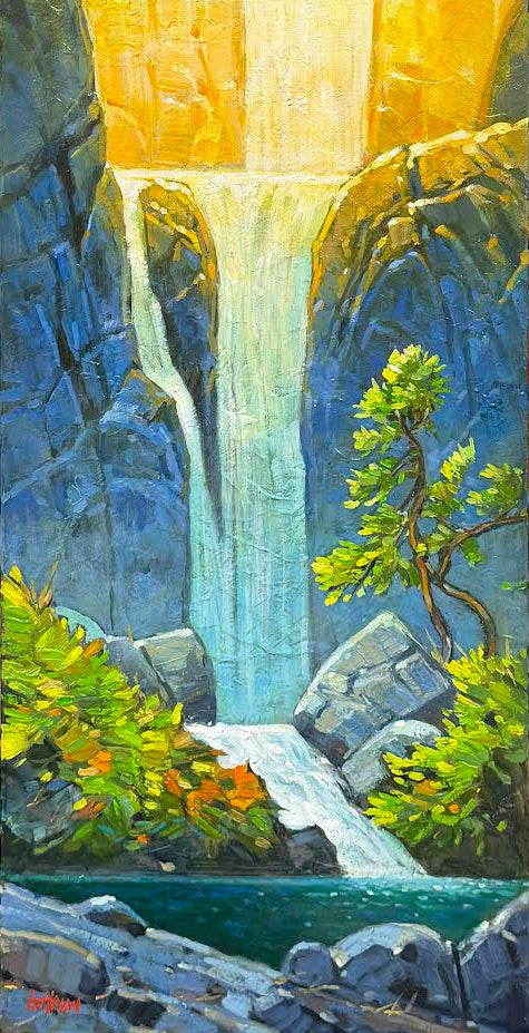 Graeme Shaw artwork 'Secret Falls' at White Rock Gallery