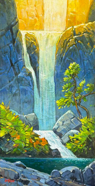 Graeme Shaw artwork 'Secret Falls' at White Rock Gallery