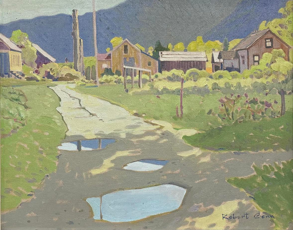 Robert Genn artwork 'Village in Sunlight (Kingcome)' at White Rock Gallery