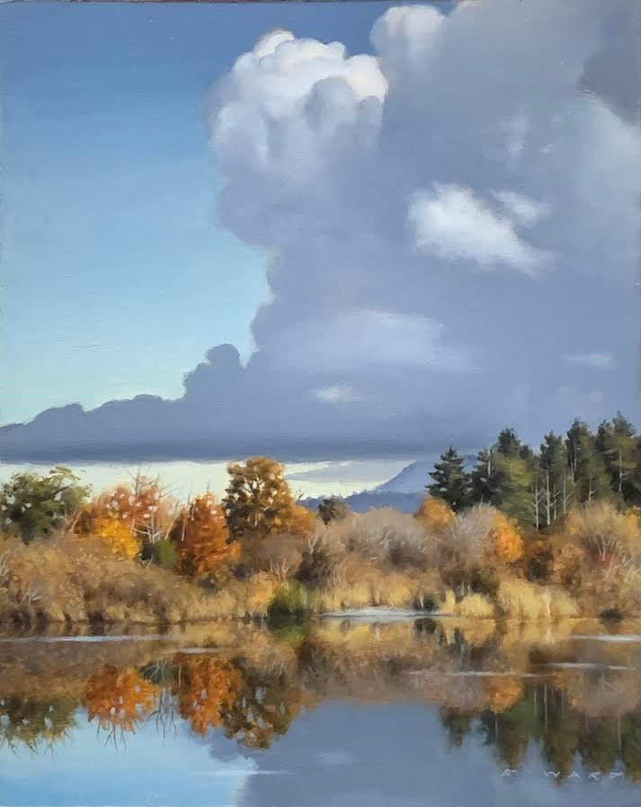 Ray Ward artwork 'Riverside Calm' at White Rock Gallery