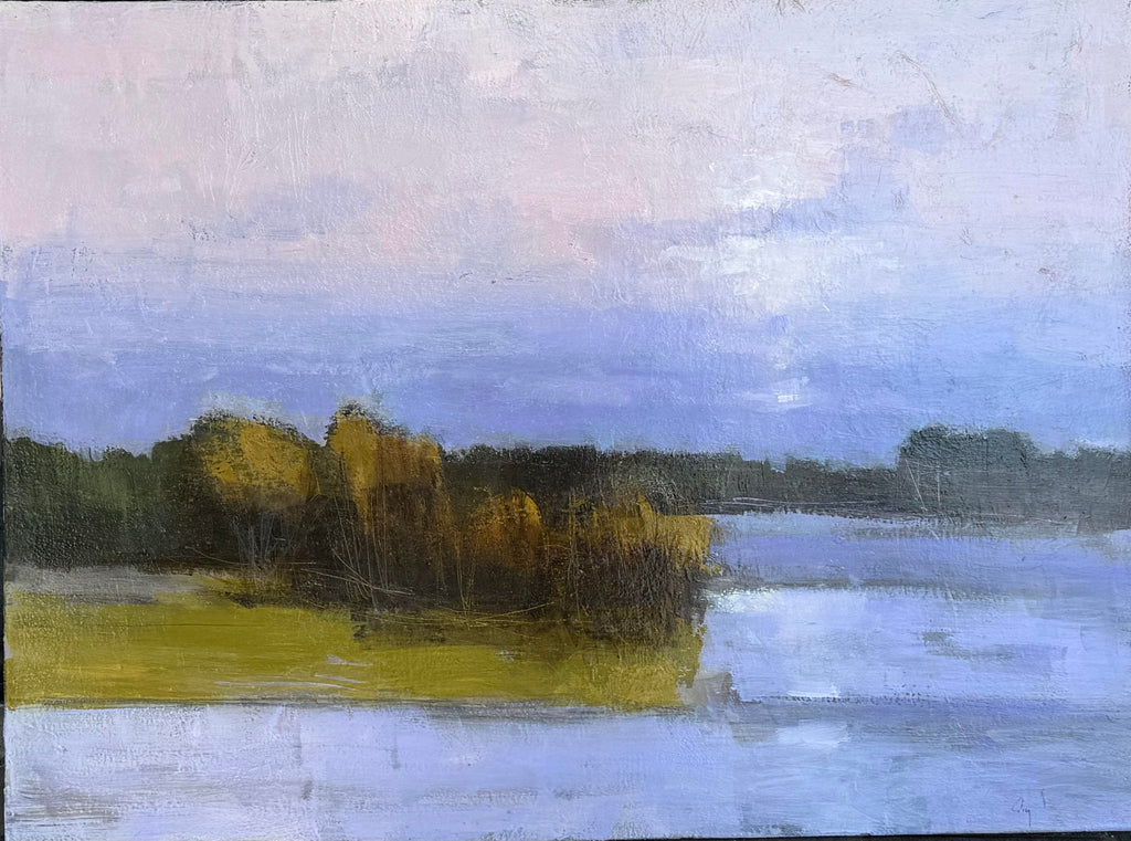 Robert P. Roy artwork 'Pond in Winter - Riviere Delisle' at White Rock Gallery
