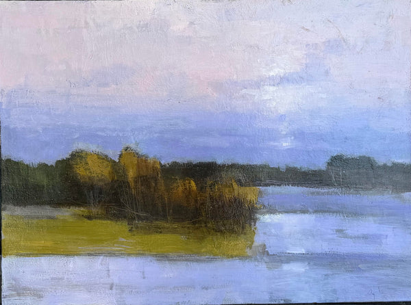 Robert P. Roy artwork 'Pond in Winter - Riviere Delisle' at White Rock Gallery