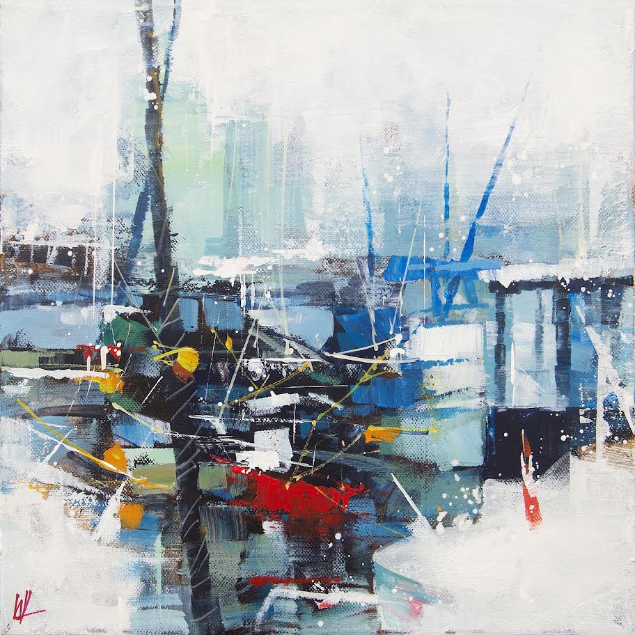 William Liao artwork 'Spruce Harbour Marina' at White Rock Gallery