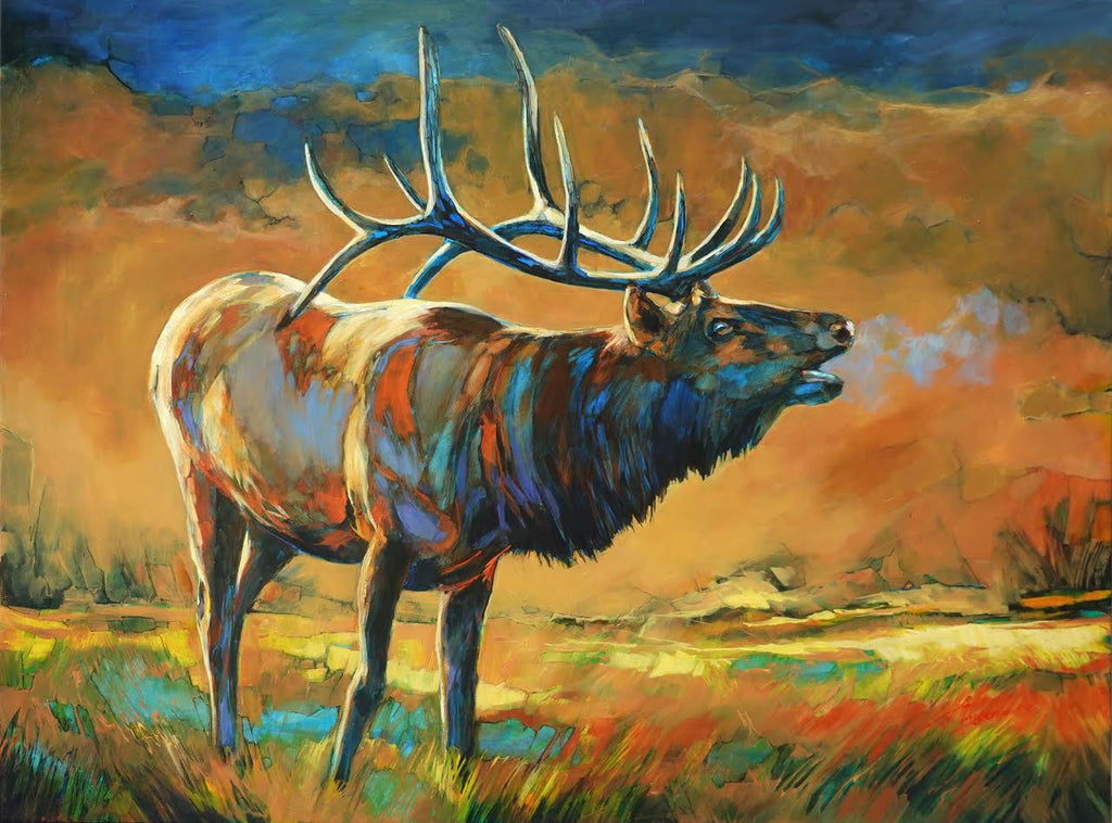 David Langevin artwork 'Blue Bugle' at White Rock Gallery