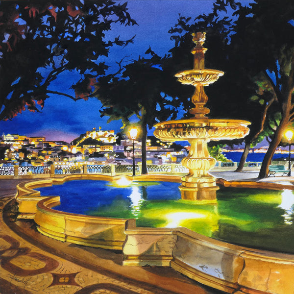 Jennifer Annesley artwork 'Night in Lisbon' at White Rock Gallery