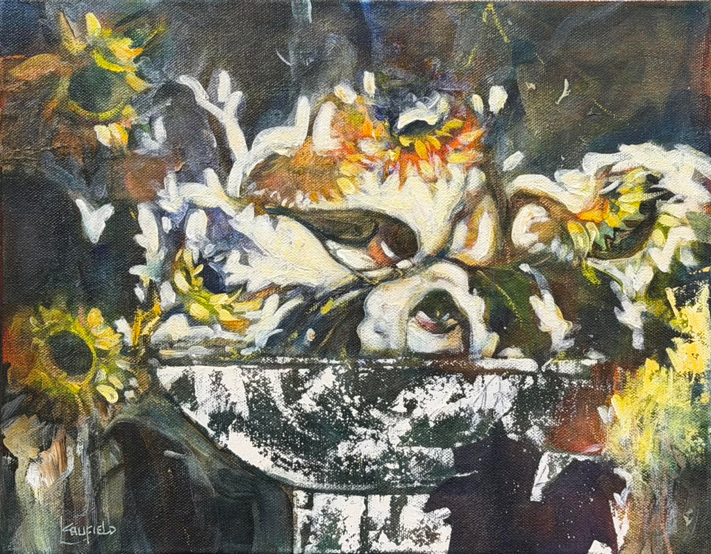 Lee Caufield artwork 'Lee Caufield - Garden Queue' at White Rock Gallery