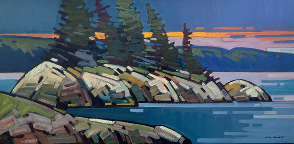 Cameron Bird artwork 'Cameron Bird - Changing Weather Broken Islands' at White Rock Gallery