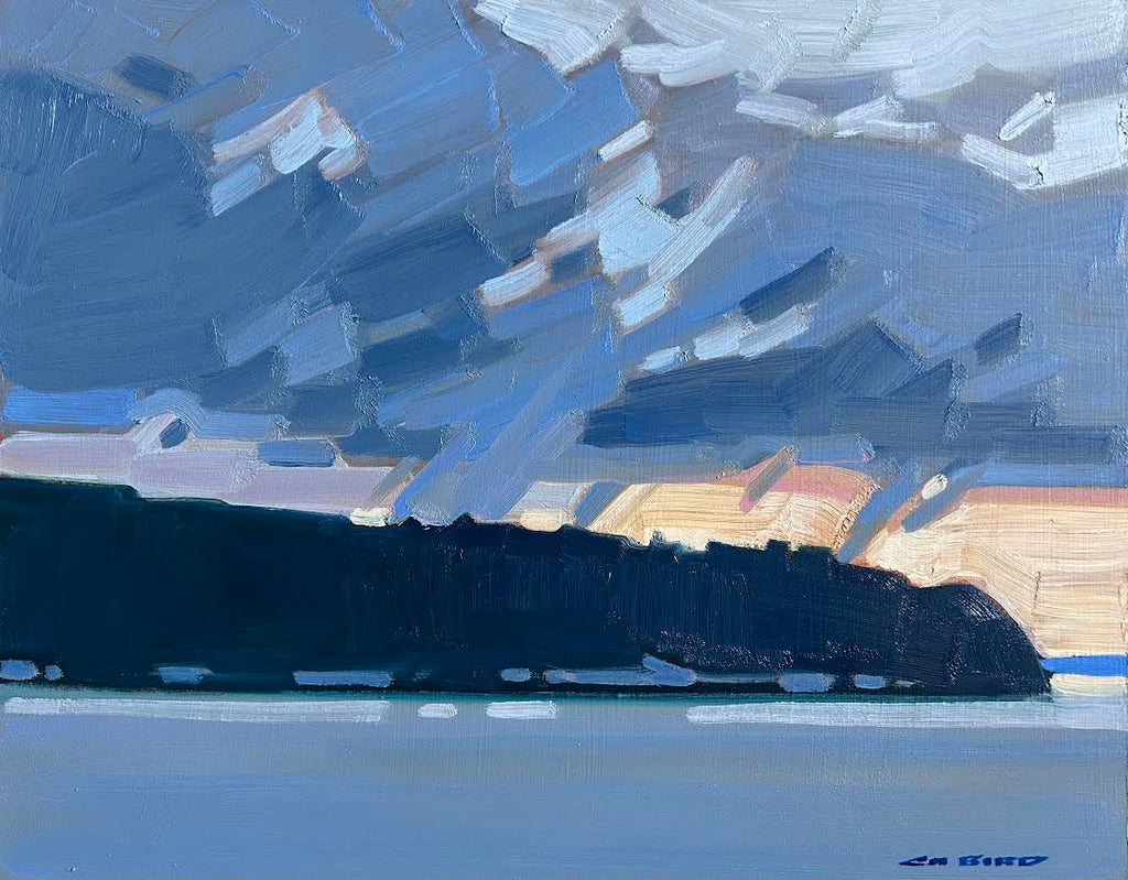 Cameron Bird artwork 'Cameron Bird - Storm Clouds Over UBC' at White Rock Gallery