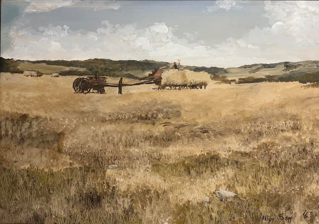 Other Artists artwork 'Allen Sapp - "Threshers"' at White Rock Gallery