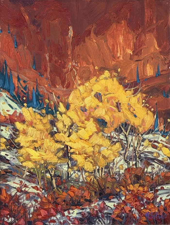 Dominik J. Modlinski artwork 'Dominik J.Modlinski - Yellow Trail' at White Rock Gallery