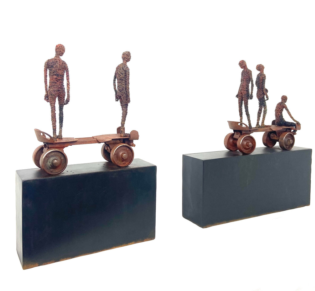 Janis Woode artwork 'Janis Woode - Remebering Us (diptych)' at White Rock Gallery