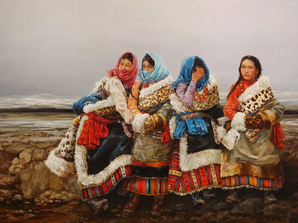 Donna Zhang artwork 'Roadside Chat' at White Rock Gallery