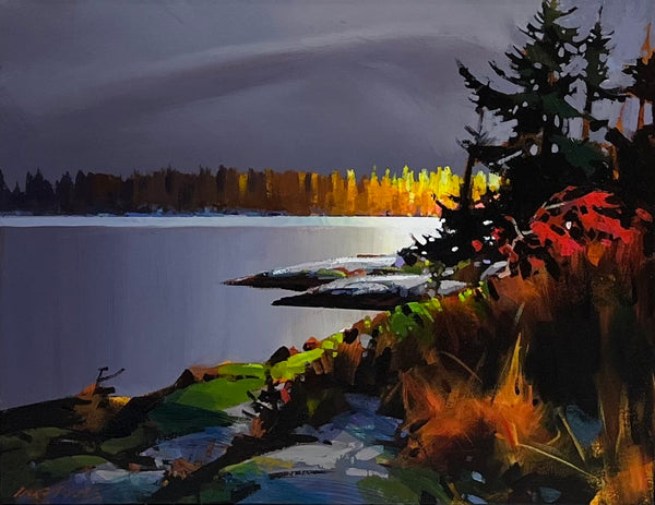 Michael O'Toole artwork 'Bruised Sky Gold Light' at White Rock Gallery