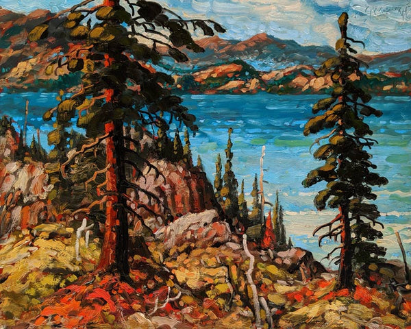 Rod Charlesworth artwork 'Rocky Bluffs, Okanagan' at White Rock Gallery